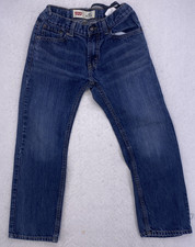 Levi's 505 Boys Size 10 Regular Straight Leg Jeans Denim Classic Fit Blue
