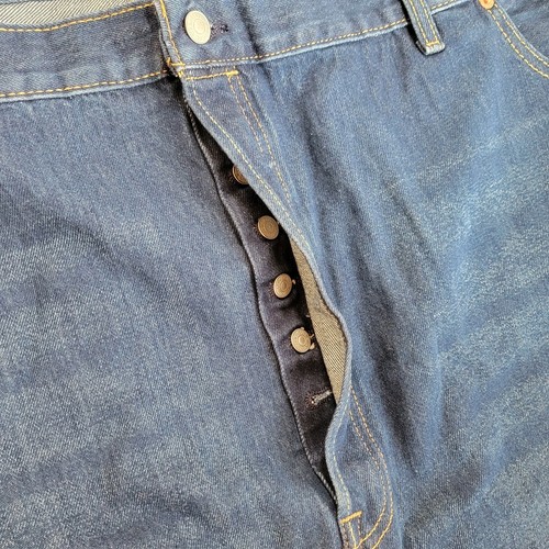 NWT Levi’s 501 Straight Blue Stretch Jeans Size 58x32 NEW - Picture 2 of 3