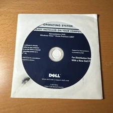 Windows Vista Home Premium 32 bit Operating System Disc Dell PC NEW Sealed 2007