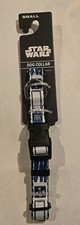 New Star Wars R2D2 Adjustable Dog Collar Small 8-12" White