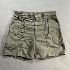 Vintage Woolrich Canvas Cargo Shorts Men Size 33 Green Fieldstone Safari Outdoor