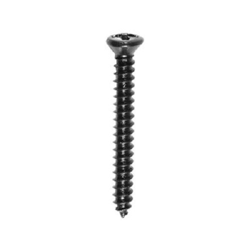 100#4 x 3/8" Kreuzschlitz Ovalkopf Blechschrauben Schwarzoxid - Bild 1 von 2