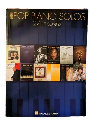 MÁS SOLOS DE PIANO POP: 27 CANCIONES EXITOSAS Por Hal Leonard Corp. Libro de partituras
