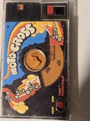 1987 Tomy Moto-Cross Handheld Game And Random Pinball Both Working