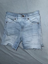 Women s Express Distress Skinny Mid Rise Shorts Size 00/R Pre Owned In Great
