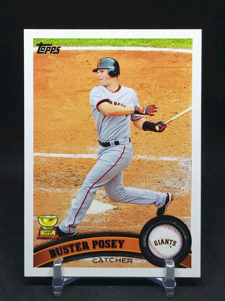 2011 Topps Series 1 Buster Posey Gold Rookie Cup #198 San Francisco Giants