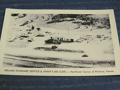 Florence KS Ireland Standard Oil Gas Service Station PC UnUsed