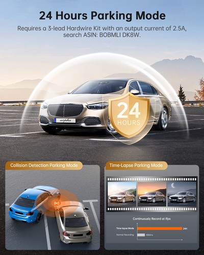 ARPHA B25 Dual Dashcam 5K/4K/1K Free 64GB TF Built-in 5G WI-FI GPS ADAS G-Sensor - Picture 7 of 13