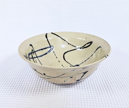 Splatter Pottery Servierschale | Handarbeit | mittelgroß | signiert Studiokeramik