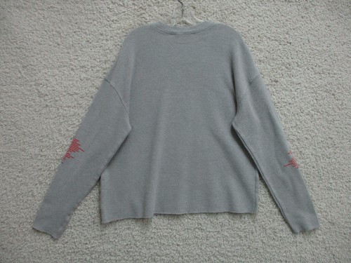 Playboy X Pacsun Sweater Medium Adult Gray Pullover Equalizer Stretch Mens M - Picture 6 of 9
