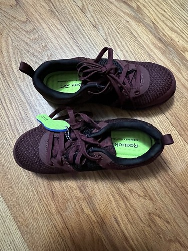 Reebok Work Print ULTK Women's Size 6W 6 Wide RB248 Burgundy Black NEW NIB - Picture 3 of 6