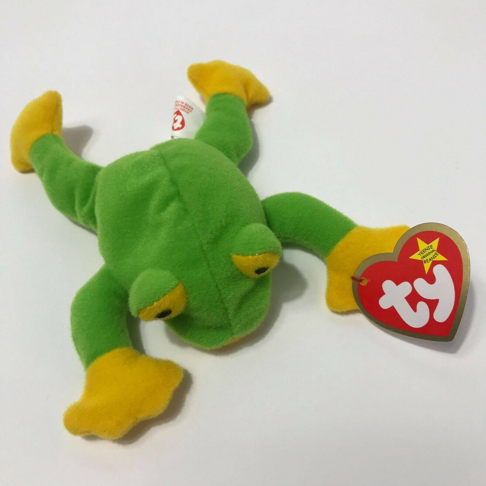 McDonald's TY Teenie Beanie Babies Smoochy the Frog Retired 1993 with Tag