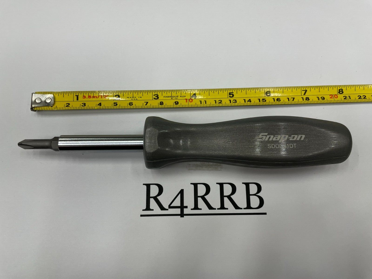 Snap-on Tools DARK TITANIUM Hard Grip Reversible Blade Screwdriver