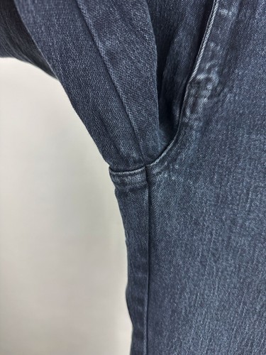 Jeans Western Vintage Años 90 26x27 REAL Negro Elástico Denim Bareback Rodeo Mamá - Imagen 5 de 10