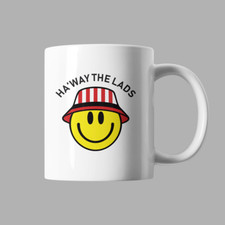 SUNDERLAND HA'WAY THE LADS SMILE FACE Emoji Ceramic Mug Cup Tea Coffee Cup