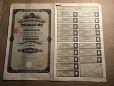HISTORISCHE AKTIE - MAATSCHAPPIJ VOOR TABAKHANDEL TABACUS M.L. HERZOG ..  1925