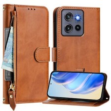 Zipper Wallet Phone Case with Card Slots For Moto G Stylus 5G 2025 /Power 2025