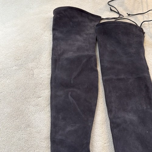 Stuart Weitzman Highland Over The Knee Boots in Praline Suede Size 8 - Picture 11 of 16