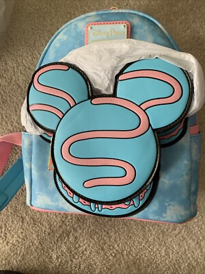 Disney Parks Eats Collection Mickey Macaron Loungefly Mini Backpack LOUNGEFLY Disney Eats Macaron Mini Backpack | MadBagger.com  main image 3