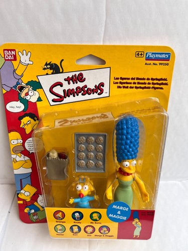 Playmates Bandai The Simpsons Serie 1 Marge & Maggie Simpson Figura Wos Europa - Imagen 3 de 4