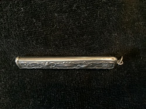 ** Webster sterling WORK PENCIL grape vine pattern - with chatelaine loop ** - Picture 5 of 7