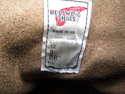 Red Wing Heritage Moc Toe Alpine Portage Green 8828 Size 12 D Olive 6” Boots - Imagen 9 de 10