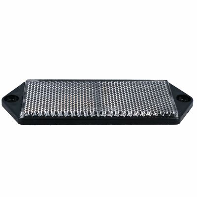 Réflecteurs Avant Blancs - Lot De 10, 77x46 Mm, Pour Clôture, Barrière Ou Véhicule