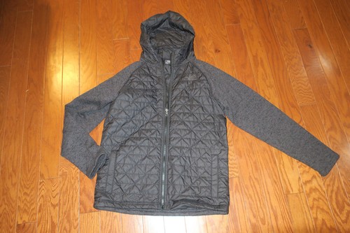 LADIES M SIZE ❤️ THE NORTH FACE ❤️ FALL SPRING ZIP JACKET YOUTH 18-20 GRAY HOOD - 第 1/7 張圖片