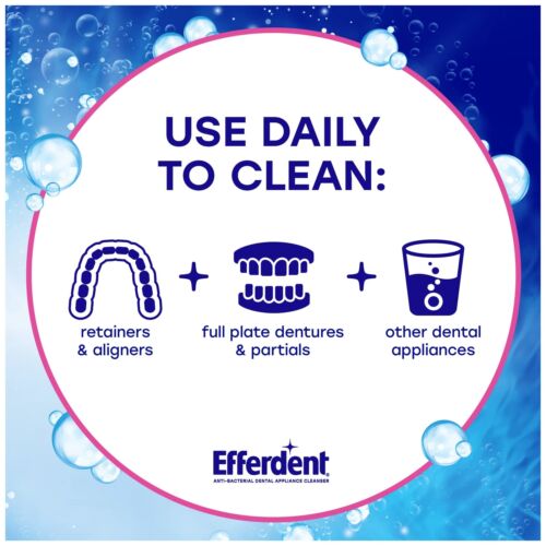 Efferdent Retainer Cleaning Tablets, Denture Cleanser Tablets for Dental Applian - Picture 5 of 6
