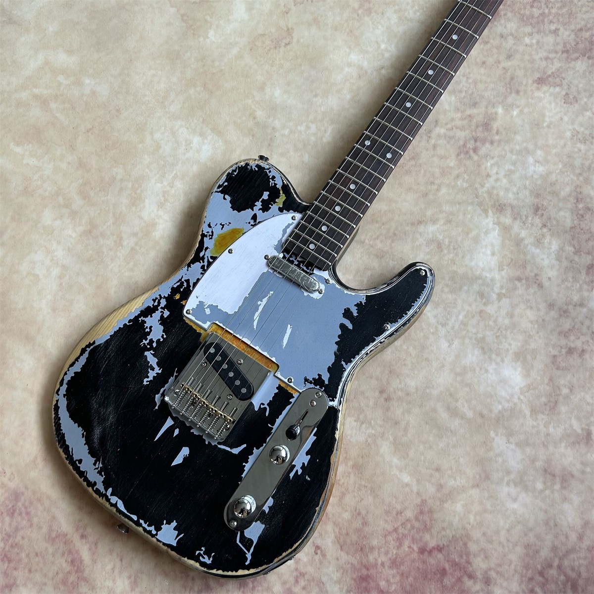 Custom ST Electric Guitar: Relic Blue, S Pickups, Fixed