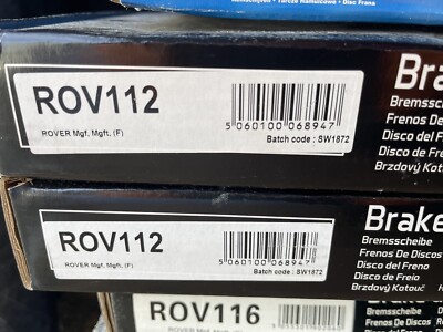 2x Brake Discs Pair Vented 240mm ROV112 Juratek Set FAM8970 Quality Guaranteed