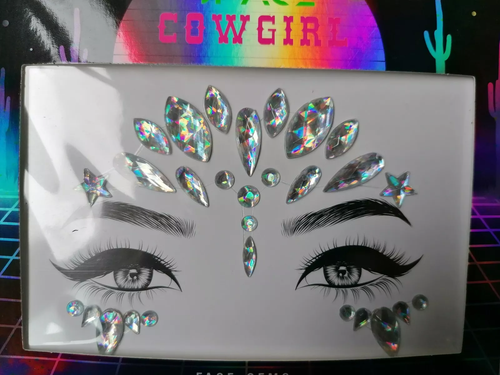 Face Gems Adhesive Glitter Jewel Sticker Festival Halloween Party Body Make Up - Picture 2 of 4