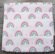 Luvable Friends Nwot 30x30 Rainbow Flannel Receiving Blanket
