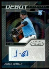 2021 Prizm Jorge Guzman #DS-JG AUTO Debut Signatures Silver RC-Marlins