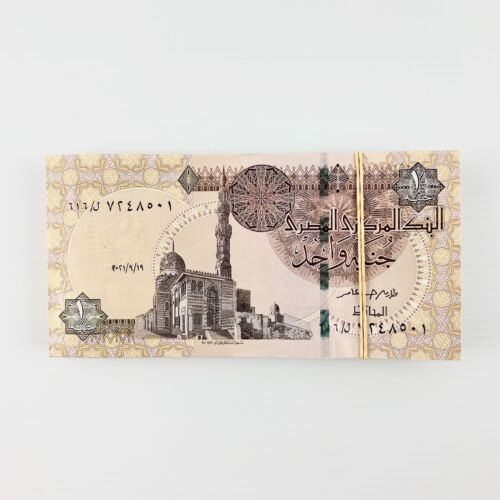 One Egyptian 1 Pound Bundle of 100 Consecutively Numbered Banknote from Egypt #C - 第 3/4 張圖片