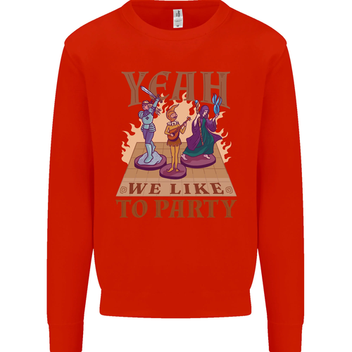 Yeah We Like to Party Role Playing Game RPG Kids Sweatshirt Jumper - Picture 12 of 77