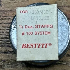 Early vintage Langendorf 25 pocket watch balance staff part Bestfit Swiss NOS