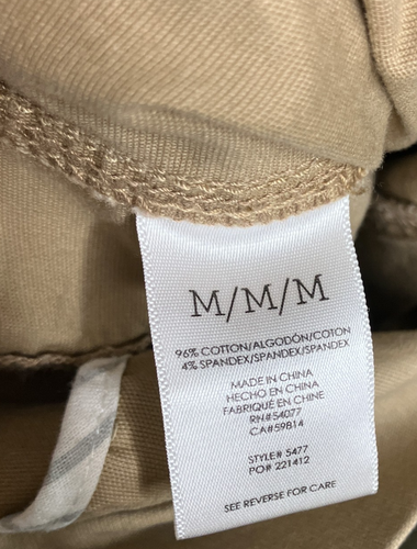 Cabi Medium M Khaki Tan Camp Jacket Button Up Cotton Stretch Long Sleeve #5477 - Picture 6 of 6