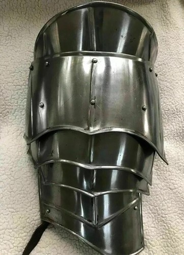 Armadura de hombro medieval caballero caballero par caballeros larp garganta acero calibre 18 - Imagen 2 de 5