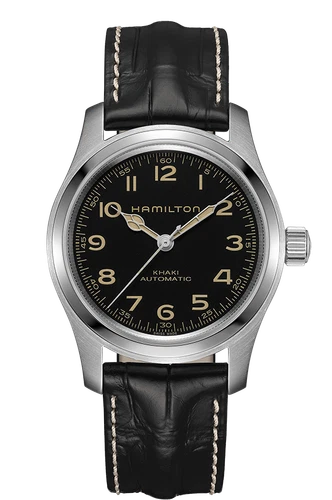 Hamilton Khaki Field Murph Auto Black Dial Leather Band Men's Watch H70605731