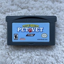 Paws & Claws Pet Vet Nintendo Game Boy Advance GBA Video Game Cart