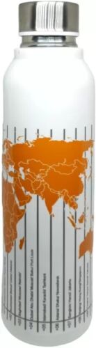 Time Zone 690ml Double Walled Insulated Bottle Stainless Steel BPA-Free - WHITE - Picture 13 of 16