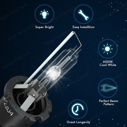 For 2011 2012-2015 Lexus IS250 D4S+H11 4x HID LED Headlight Low Beam + Fog Light - Bild 2 von 16