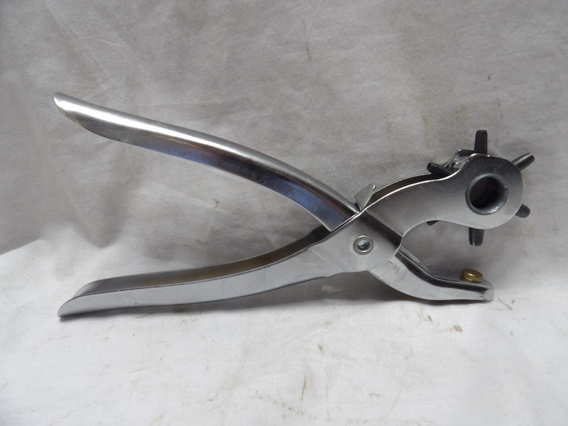 Rotating Head Leather Punch Tool Pliers