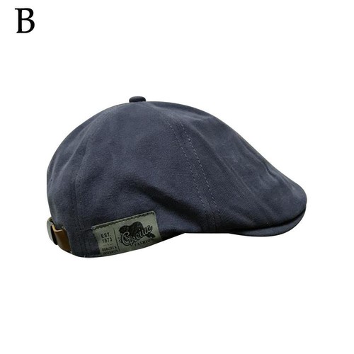 Retro Men Cotton Ivy Flat Cap Newsboy Adjustable Beret Cabbie Gatsby Driving Hat - Zdjęcie 11 z 14