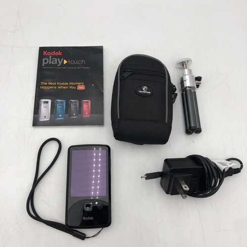 USED Black KODAK Zi10 Play Touch Camera BUNDLE WORKING READ F