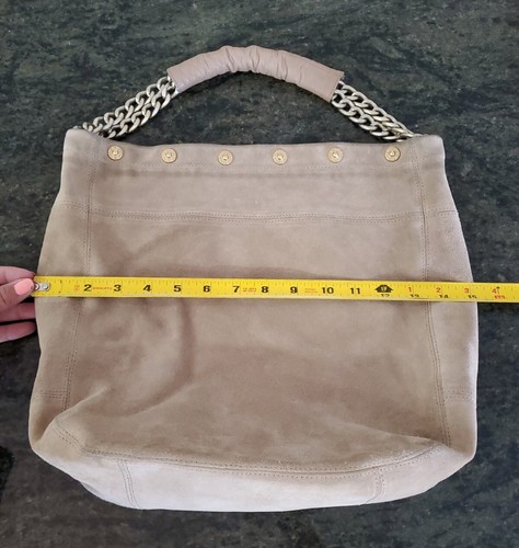 Pre-Owned Furla Tan/Beige Genuine Leather Shoulder Bag Purse - Picture 5 of 14