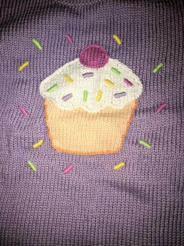 NWT Chicken Noodle party dress cupcake sweater skirt set 8 wedding event Easter - Picture 3 of 9