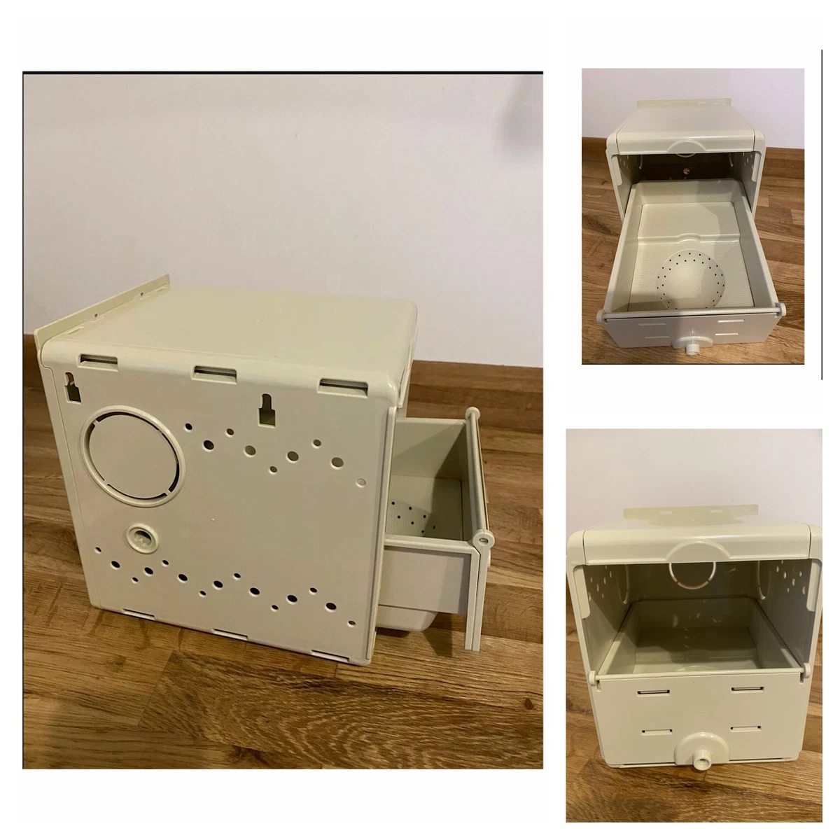 High Quality English Budgie Nest Box Plastic With Concave Cage Aviary Birds