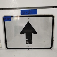 Authentic Road Traffic Street Sign Forward Arrow 15"x21" 12-304